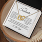 To My Soulmate | I Can Always Count On You | Interlocking Hearts Necklace