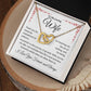 To My Loving Wife | Thank You Patience | Interlocking Hearts Necklace
