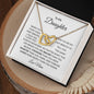 To My Daughter | When You Took Your First Breath | Interlocking Hearts Necklace