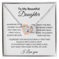 To My Daughter | Wherever Your Journey | Interlocking Hearts Necklace