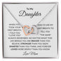 To My Daughter | When You Took Your First Breath | Interlocking Hearts Necklace