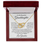 To My Beautiful Granddaughter | As You Grow Older | Interlocking Hearts Necklace