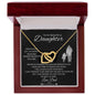 To My Daughter | Whenever You Feel Overwhelmed Remember Love Dad | Interlocking Hearts Necklace