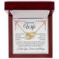 To My Loving Wife | Thank You Patience | Interlocking Hearts Necklace