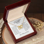 To Daughter on Wedding Day From Parents | As I Watch You Step | Interlocking Hearts Necklace