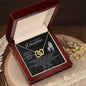 To My Daughter | Whenever You Feel Overwhelmed Remember Love Dad | Interlocking Hearts Necklace