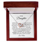 To My Daughter | When You Took Your First Breath | Interlocking Hearts Necklace
