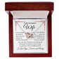 To My Courageous Wife | Your Courage is Bold Ink | Interlocking Hearts Necklace