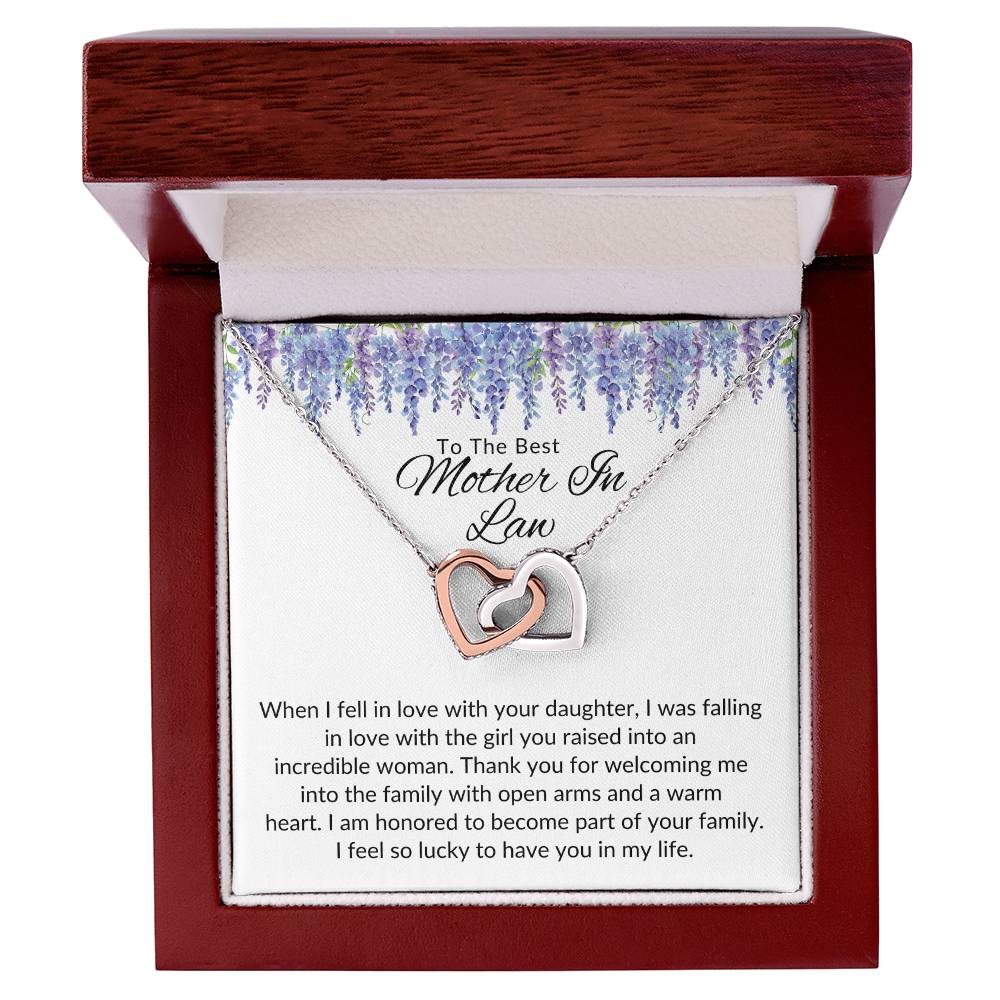 To Best Mother In Law From Him | When I Fell In Love | Interlocking Hearts Necklace