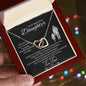 To My Daughter | Whenever You Feel Overwhelmed Remember Love Dad | Interlocking Hearts Necklace
