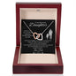 To My Daughter | Whenever You Feel Overwhelmed Remember Love Dad | Interlocking Hearts Necklace