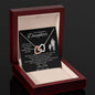 To My Daughter | Whenever You Feel Overwhelmed Remember Love Dad | Interlocking Hearts Necklace