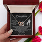 To My Daughter | Whenever You Feel Overwhelmed Remember Love Dad | Interlocking Hearts Necklace