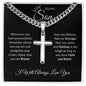 To My Son | Whenever You Feel Overwhelmed | Artisan Cross Necklace