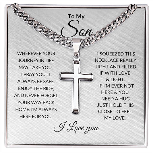 To My Son | Wherever Your Journey | Artisan Cross Chain