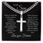 To My Son When You Wear This Necklace | Artisan Cross Necklace