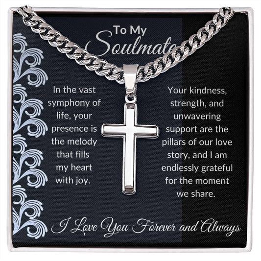 To My Soulmate | In The Vast Symphony of Life | Artisan Cross Chain