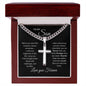 To My Son When You Wear This Necklace | Artisan Cross Necklace