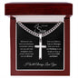 To My Son | Whenever You Feel Overwhelmed | Artisan Cross Necklace