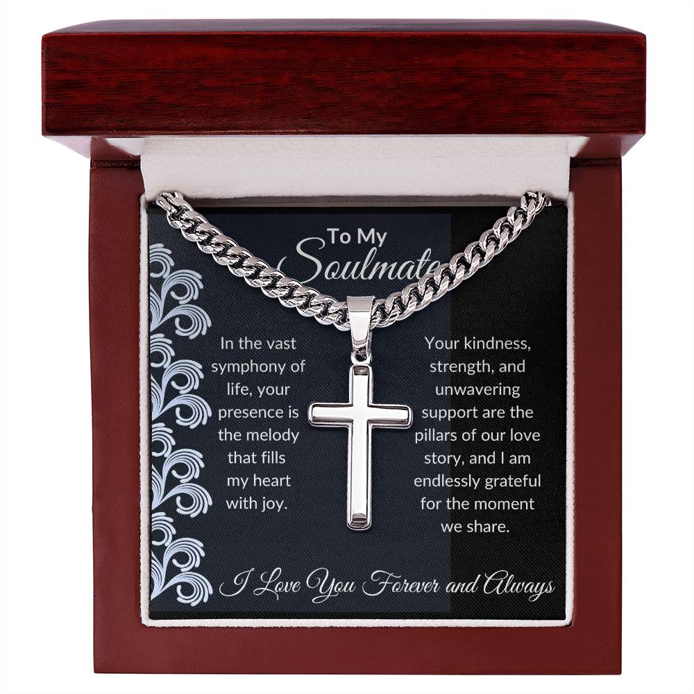 To My Soulmate | In The Vast Symphony of Life | Artisan Cross Chain