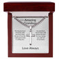 To My Amazing Grandson Sharing Precious Moments With You | Artisan Cross Necklace