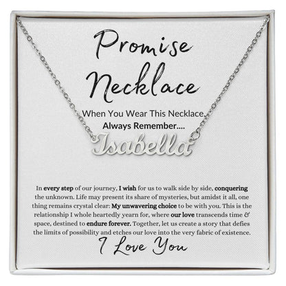 Custom Promise Necklace | When You Wear This Necklace | Custom Name Necklace