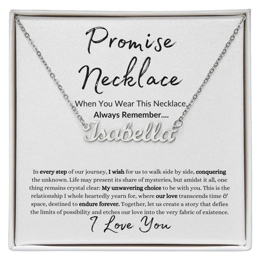 Custom Promise Necklace | When You Wear This Necklace | Custom Name Necklace