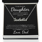 To My Precious Daughter | Sometimes It's Hard To Find The Words | Custom Name Necklace