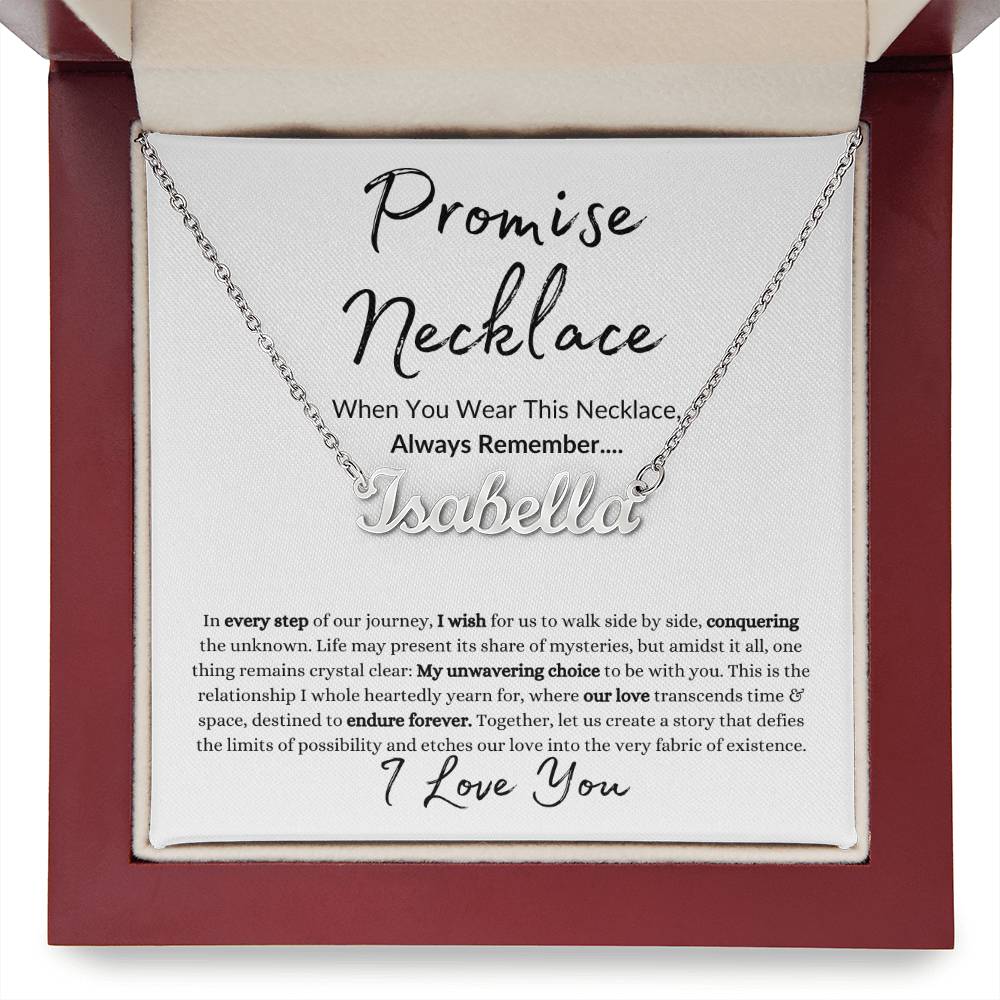 Custom Promise Necklace | When You Wear This Necklace | Custom Name Necklace