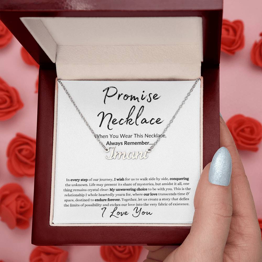 Custom Promise Necklace | When You Wear This Necklace | Custom Name Necklace