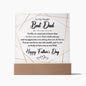 To The World's Best Dad Father's Day |Acrylic Square