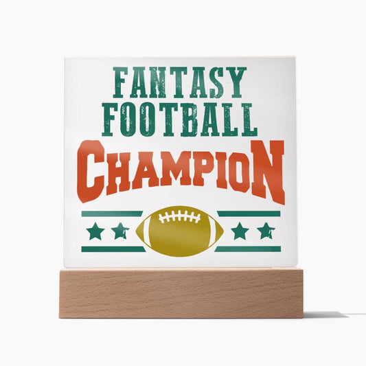 Fantasy Football Champion |Acrylic Square