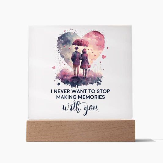 Love Making Memories With You Husband Wife|Acrylic Square