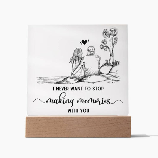 Love Making Memories Husband Wife |Acrylic Square