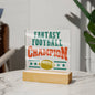 Fantasy Football Champion |Acrylic Square