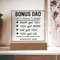 Bonus Dad Let's Break It Down Father's Day|Acrylic Square