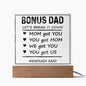 Bonus Dad Let's Break It Down Father's Day|Acrylic Square