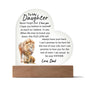 To My Daughter Never Forget That I Love You Love Dad Acrylic Plaque Night Light