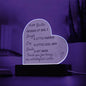 To My Bestie Because of You I Laugh A Little Harder Acrylic Plaque Night Light