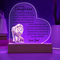 To My Daughter Never Forget That I Love You Love Dad Acrylic Plaque Night Light