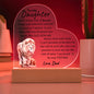 To My Daughter Never Forget That I Love You Love Dad Acrylic Plaque Night Light