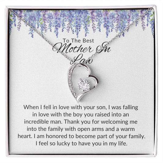 To Best Mother In Law From Her | When I Fell In Love | Forever Love Necklace