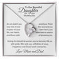 To Daughter on Wedding Day From Parents | As I Watch You Step | Forever Love Necklace