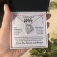 To My Remarkable Wife | Your Determination | Forever Love Necklace