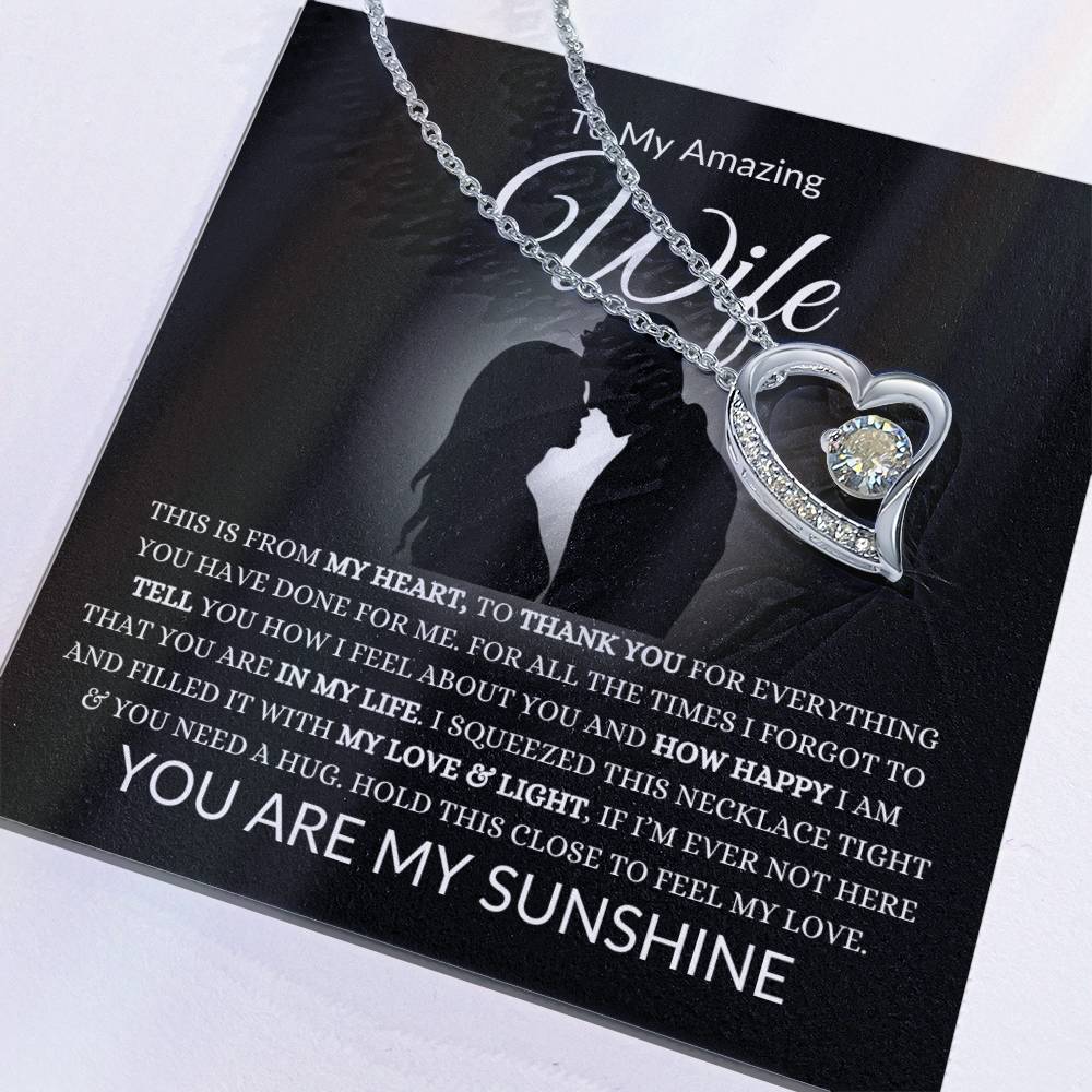 To My Amazing Wife | This Is From My Heart | Forever Love Necklace