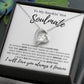 To My Smokin' Hot Soulmate | Never Forget That I Love You | Forever Heart Necklace