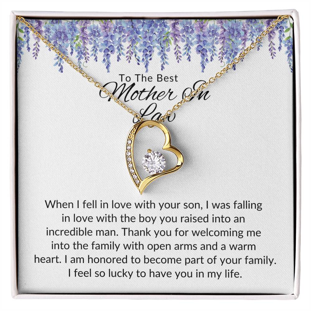 To Best Mother In Law From Her | When I Fell In Love | Forever Love Necklace