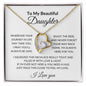 To My Daughter | Wherever Your Journey | Forever Love Necklace