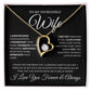 To My Incredible Wife I Acknowledge Your Sacrifices | Forever Love Necklace