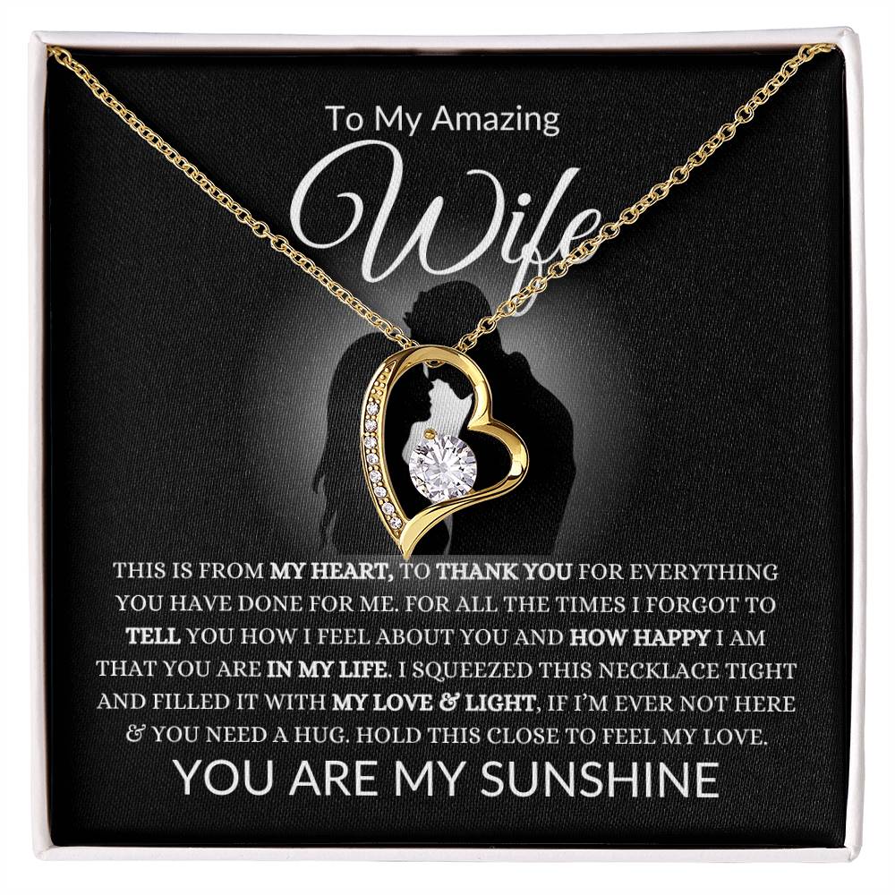 To My Amazing Wife | This Is From My Heart | Forever Love Necklace